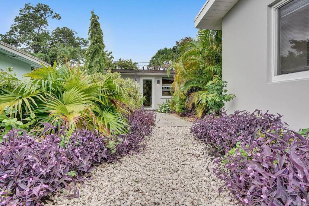 Villa Stylish Tropical Oasis Hot Tub Pool Bbq Fort Lauderdale Exterior foto